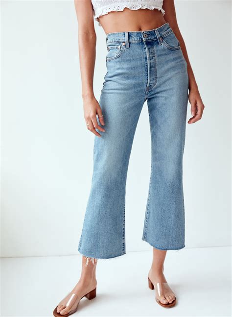 Ribcage Crop Flare Cropped Flares Kick Flare Jeans Cropped Flare Jeans