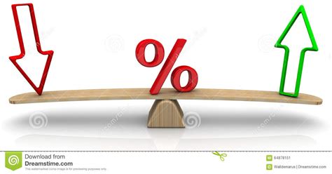 Changes In Interest Rates Concept Stock Illustration Image 64878151