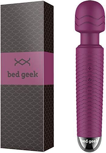 Wand Massager By Bed Geek Wireless Handheld Electric Massage Skin Soft Silicone 25 Patterns