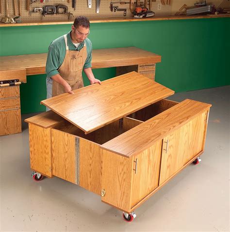 Aw Extra Torsion Box Workbench And Expandable Assembly Table
