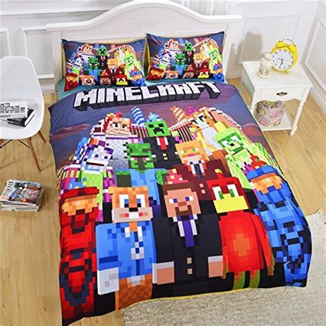 Minecraft Bedding Set Vivid Kids Comforter Sets 3d Print Sheet Set 2pcs