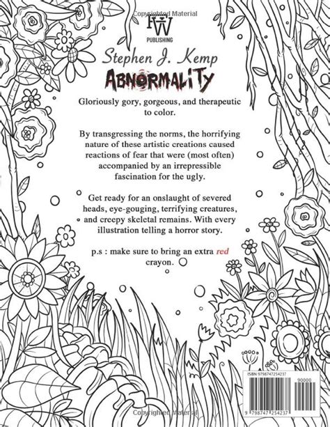 Abnormality Horror Coloring Book For Adults A Terrifying Etsy