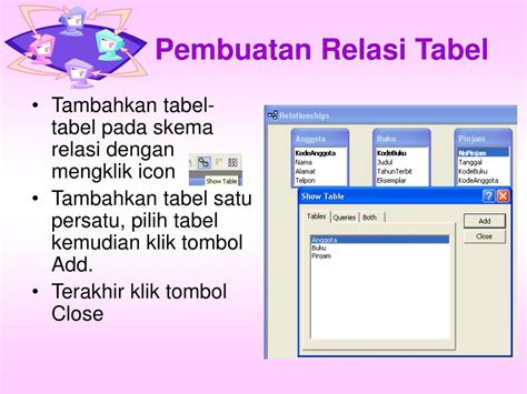 Ppt Pembuatan Tabel Dan Relasi Antar Tabel Powerpoint Presentation