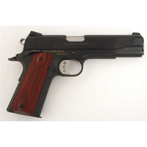 Colt Government 45 Acp Caliber Pistol Xse Model With Blue Finish In