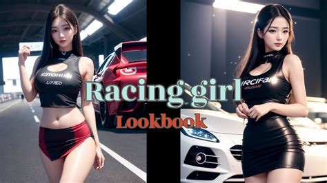 Racing Girl Racing Model Lookbook 4K AI Art Lab YouTube