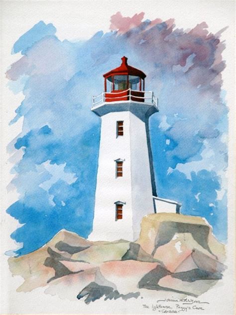 simple  easy lighthouse painting ideas  beginners