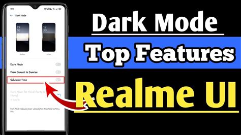 Realme UI Dark mode Features | Top Dark mode features on Realme UI ...
