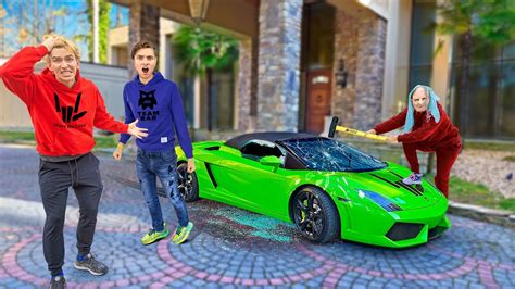 HID MY LAMBORGHINI At CARTER SHARER S HOUSE TO STOP SCARY OLD LADY YouTube