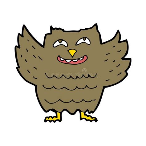 Cartoon Happy Owl Stock Vector Illustration Of Design 37037171