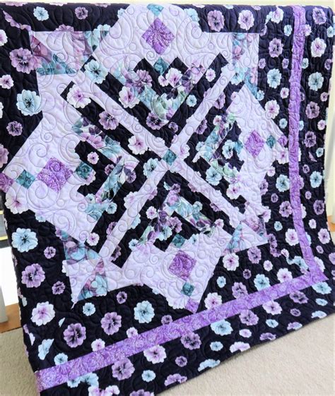 Handmade Queen Quilt For Sale Purple Quilt Queen Size Quilt Etsy