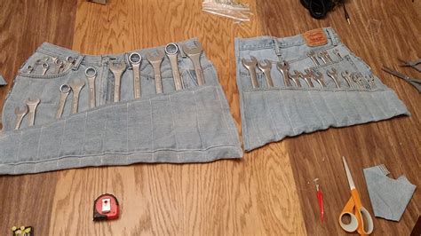 You@domain.com enter email address go Sew Old Jeans into a Set of Roll-Up Wrench Holders | Appliance Video