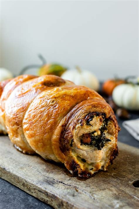 Turkey Roulade With Bacon And Kale Stuffing Wyse Guide Recipe