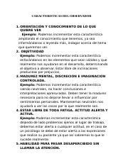 CARACTERISTICAS DEL OBSERVADOR Docx CARACTERISTICAS DEL OBSERVADOR 1