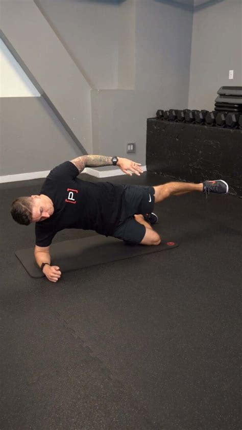 Side Plank On Knees Isometric Hip Abduction P Rehab