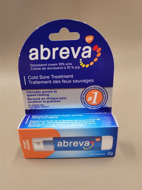 Abreva Cold Sore Treatment 10 Cream Pump Medicine Shoppe Online