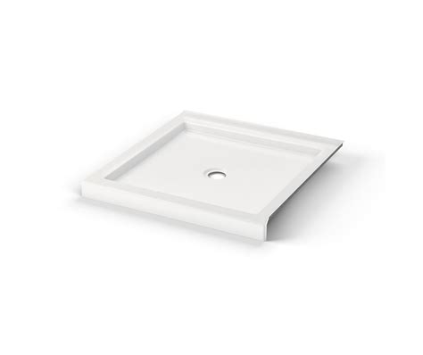 B3round 3636 Acrylic Corner Left Or Right Shower Base In White With