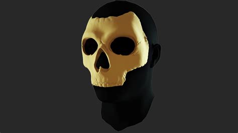 Stl File Ghost Face Mask Call Of Duty Modern Warfare 👻・3d Printable