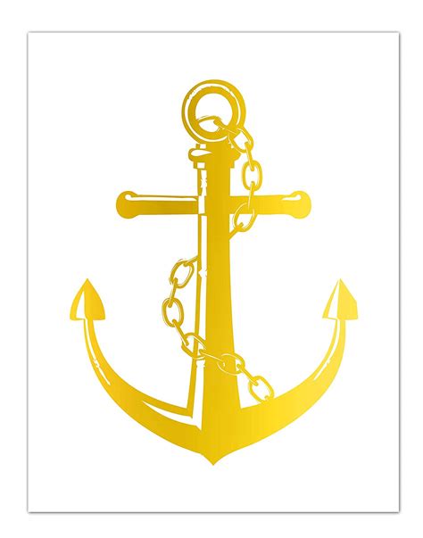 Anchor Clipart Gold Nautical 10 Free Cliparts Download Images On