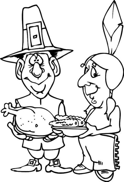 Samosa indian food coloring pages. Cartoon Thanksgiving Food Coloring Pages - Free Printable ...
