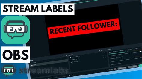 How To Create A Recent Follower Sub Bit Etc In Streamlabs Obs Obs