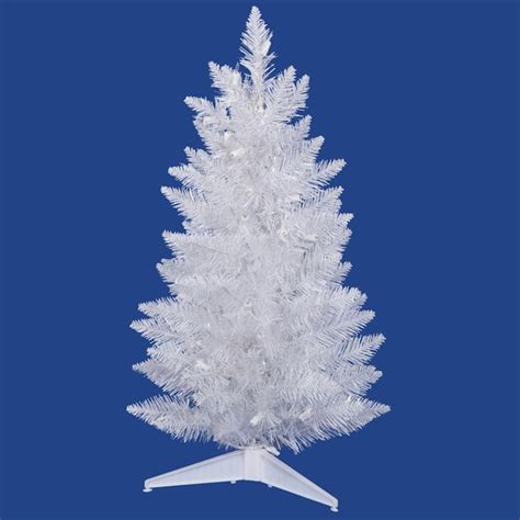 Vickerman Sparkle White Plastic 18 Inch Spruce Unlit Artificial