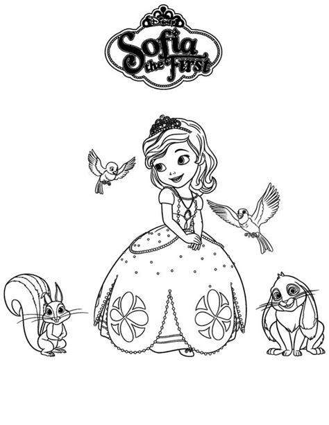 Gambar Mewarnai Putri Sofia Untuk Anak Paud Dan Tk