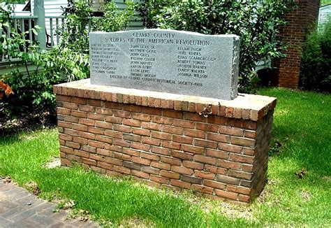 Grove Hill Al Clarke County Museum American Revolution War Monument