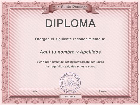 Diplomas Y Certificados Editables Para Descargar E Imprimir Gratis