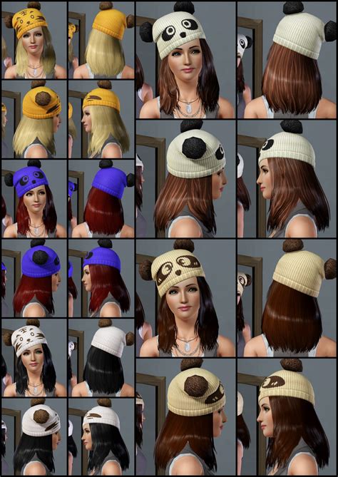 The Sims 3 Store Hair Showroom Pumped Up Pom Pom Hat