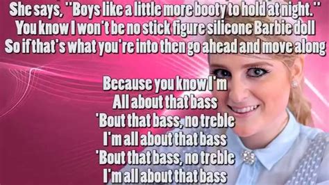 Meghan Trainor All About That Bass Lyrics Music Video Youtube
