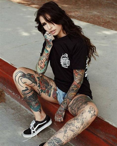 leg tattoo ideas for girl tattoos tattoed girls inked girls
