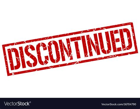 Discontinued Stamp Royalty Free Vector Image Vectorstock