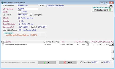 Sdms Ltd Sdms V Hrpersonnel For Windows Staff Individualised