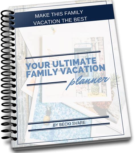 Vacation Planner Special A Book Lovers Adventures