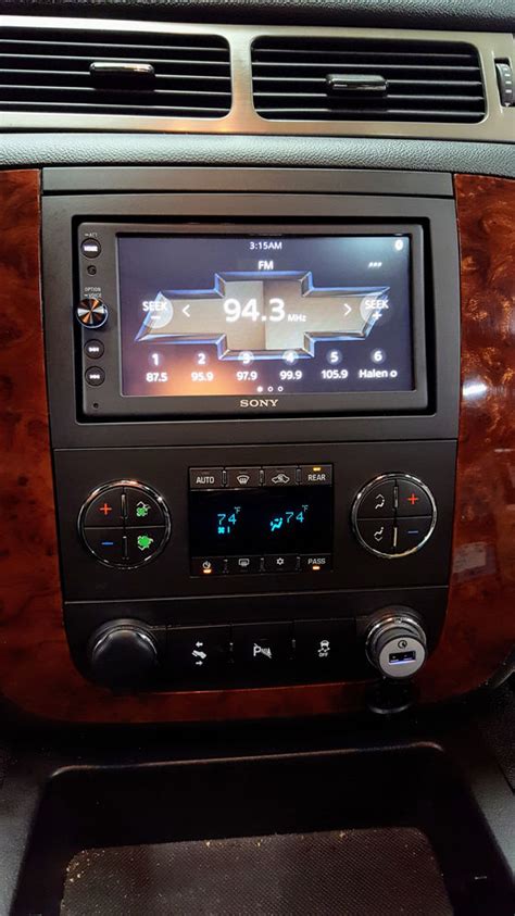 Sony Apple Car Play Radio Install 2013 Chevy Tahoe Looks Great In