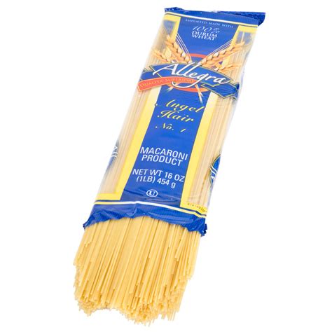 Angel hair pasta ingredients pasta 8 zucchinis, peeled and cut like angel hair or ribbon pasta, spaghetti or fettuccine noodles method for pasta peel zucchinis and make pasta with vegetable. Angel Hair Pasta 1 lb. Bag - 20/Case