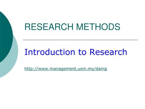 Ppt Research Methods Powerpoint Presentation Free Download Id5719954