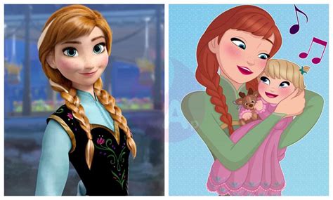 Disney Princesses As Moms Before And After