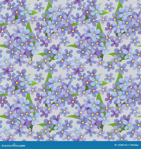 Seamless Floral Decorative Pattern Stock Vector Illustration Of