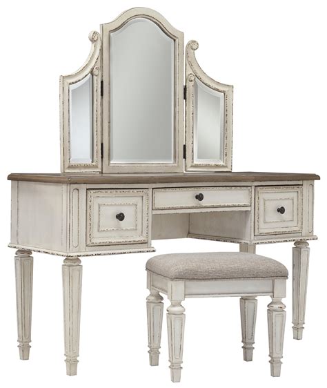 Vanity Mirror Stool Set Sadler S Home Furnishings Vanities Vanity Sets