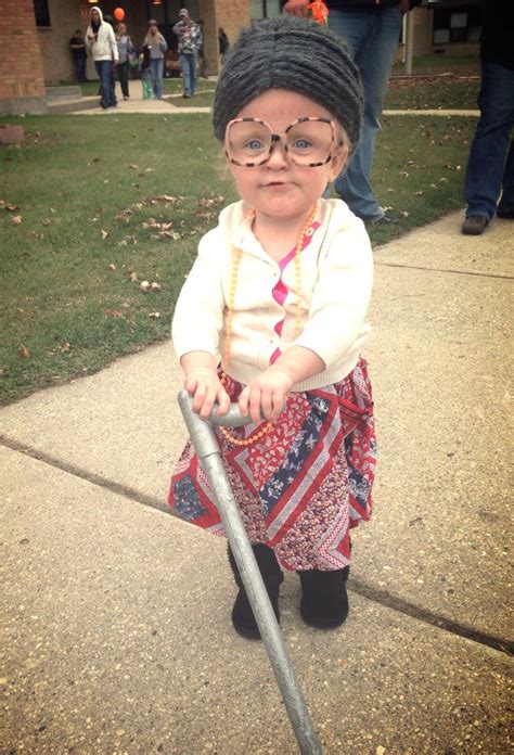 Sneakers or old shoes would be fine. Old lady easy DIY toddler Halloween costume! | For Nora ...