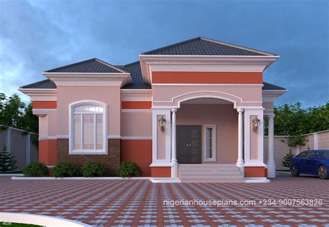 Small Beautiful Bungalow House Design Ideas Four Bedroom Bungalow In