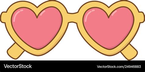 Heart Shape Sunglasses Royalty Free Vector Image