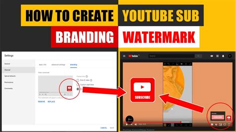 Quick Steps On How To Create Subscribe Branding Watermark Using