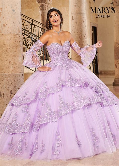 Tiered Sweetheart Quinceanera Dress By Mary S Bridal Mq2118 Lavender Quinceanera Dresses