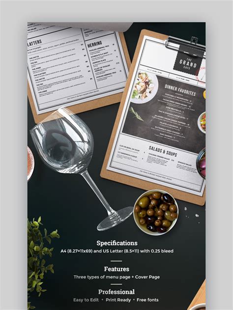 20 Cool Restaurant Food Menu Templates Best Modern Designs For 2021