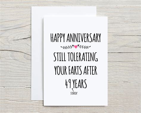 49th Anniversary Card 49th Anniversary T For Husband 49 Etsy