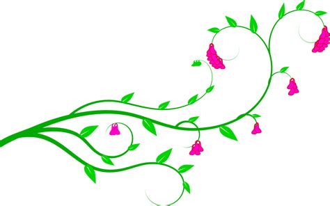 Free Clip Art Of Flower Vines Clipart Image