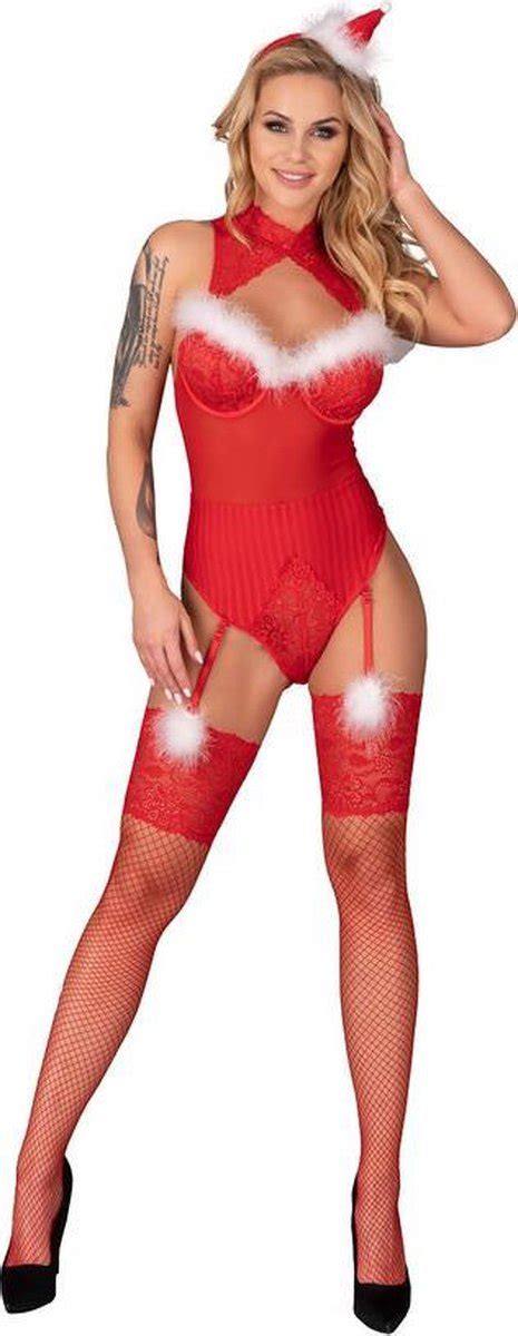 Bol Com Sexy Rode Body Voor Kerst Kerst Lingerie Setje Luxe Kerst My