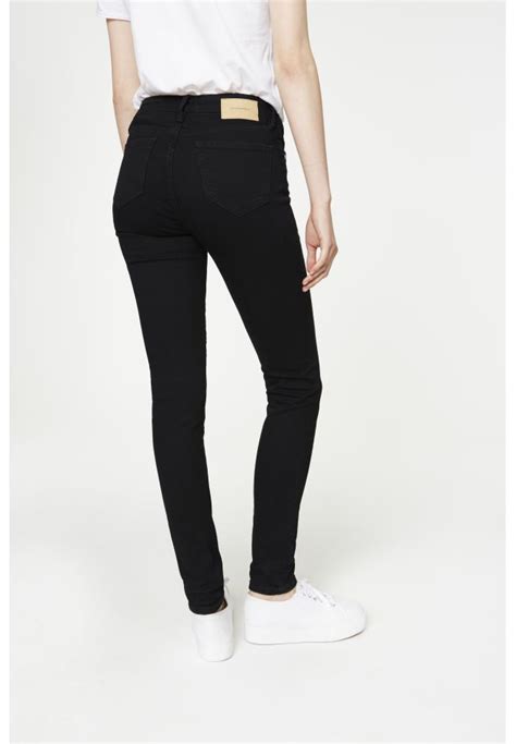 Armed Angels Eco Fashion High Waisted Black Skinny Jeans Available In Black Denims 5